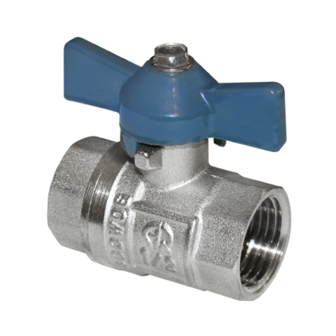 Кран шаровой 15мм (1/2") вн./вн. бабочка /01155 Аqualink/STI 3449