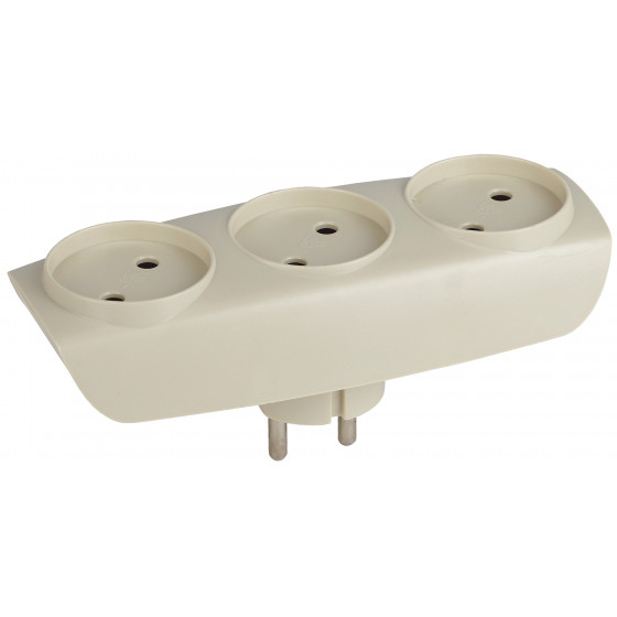 Тройник ЭРА SP-3-I 3 гн, б/заз/сл.кость 1703