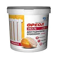 Эмаль для радиаторов ОРЕОЛ АКРИЛ 0,8 кг белая глянец (1693)/20166
