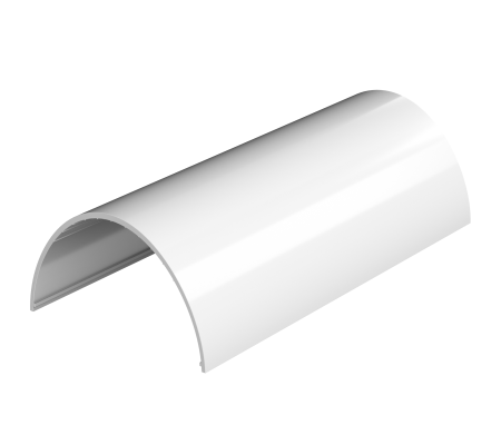 ТН желоб ПВХ (белый) 3м