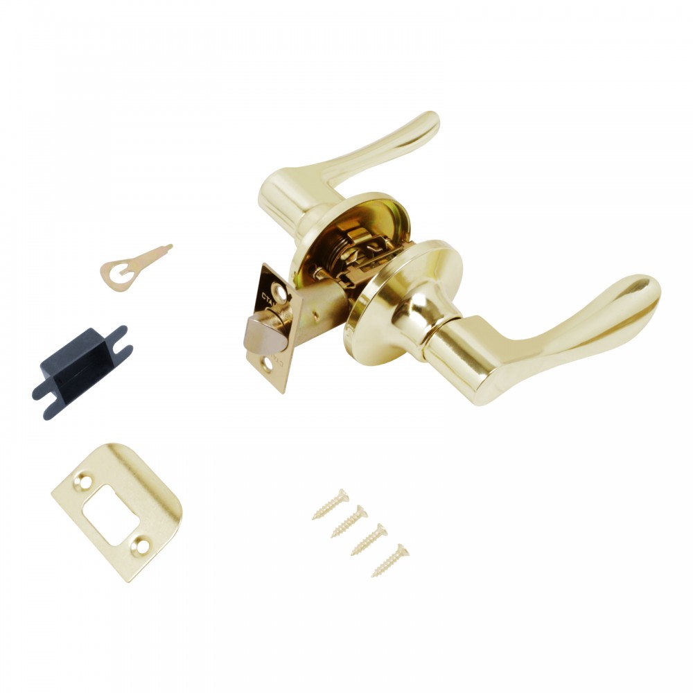 Ручка-защелка СТАНДАРТ 8531 ВК РВ золото фикс защелка /13404