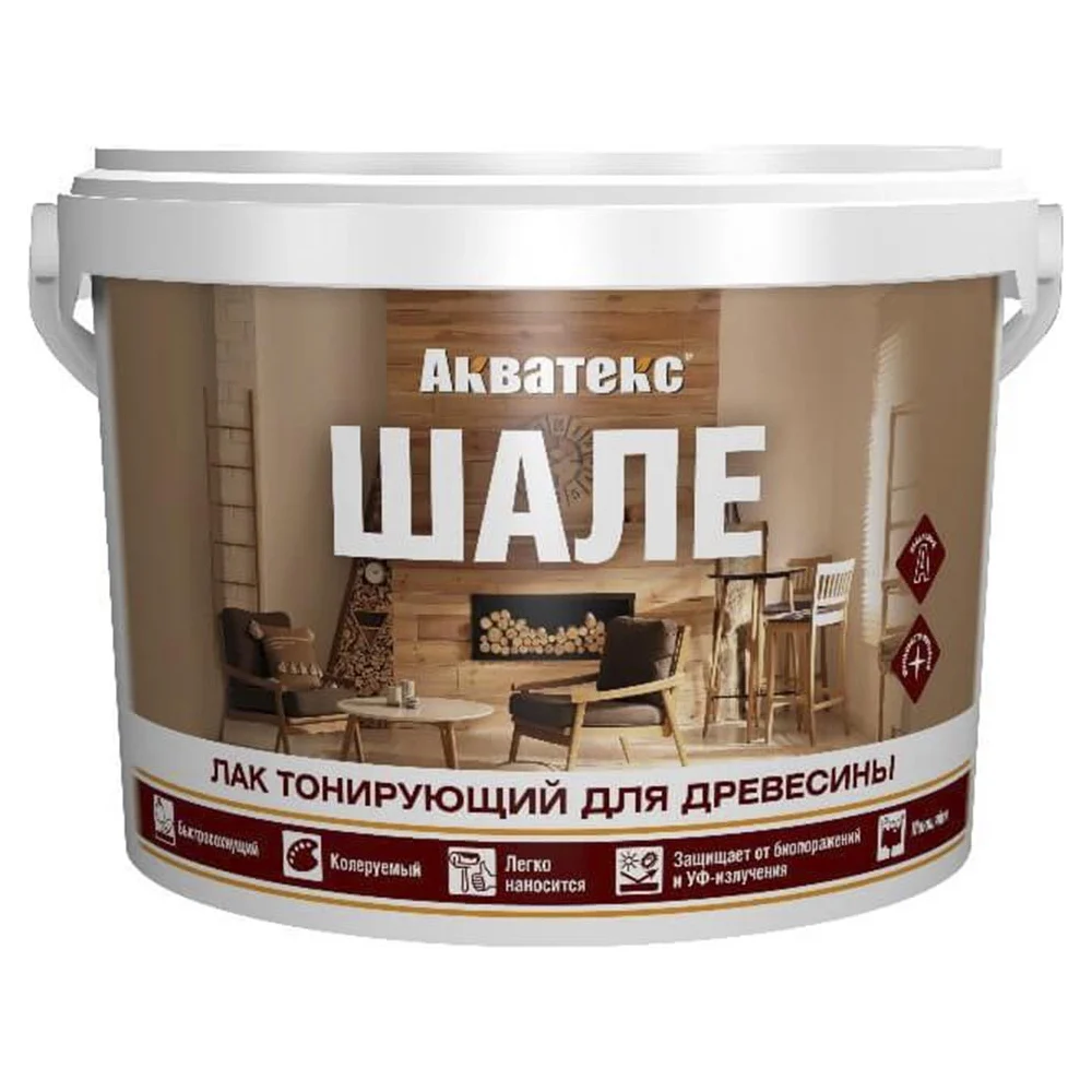 Лак тонирующий для древесины Акватекс Шале 2,5 кг канадский орех/1597