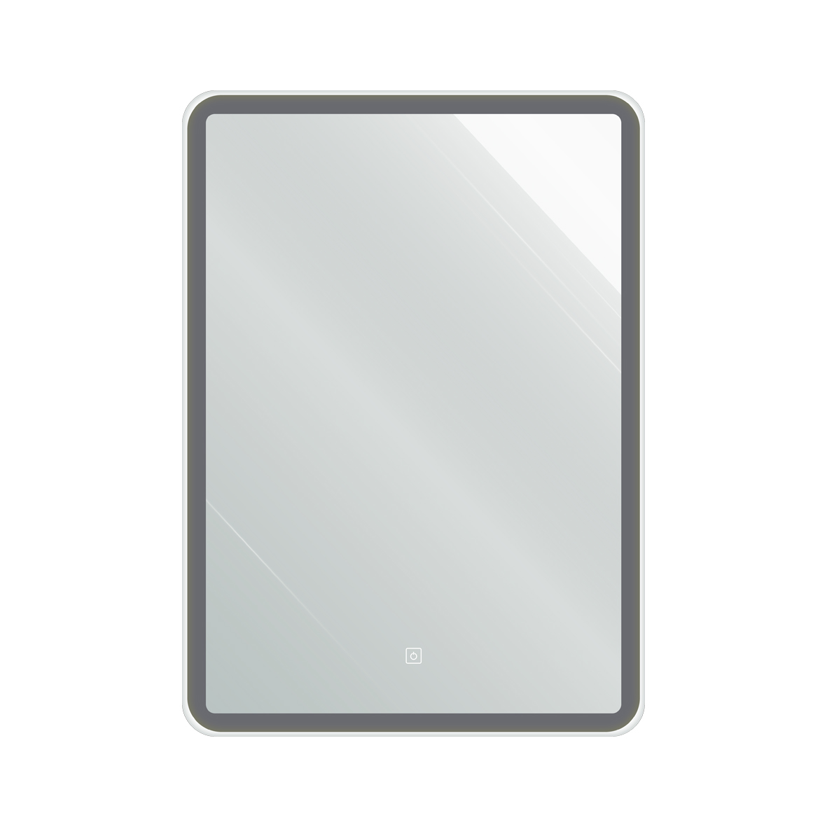 Зеркало с LED подсветкой Capella 500*700 мм, тач сенсор, оттенок холодный белый 6000К/3657