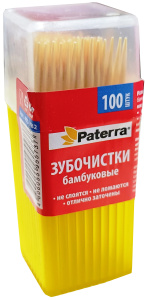 Зубочистки в банке PATERRA по 100 шт 401-782/ 5800
