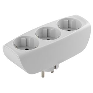 Тройник ЭРА SP-3-W 3 гн, б/заз/белый 1642