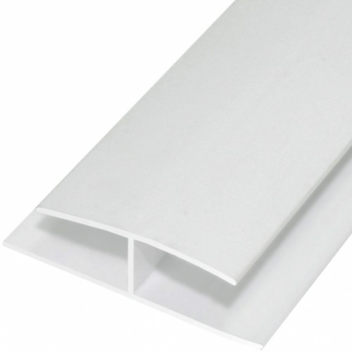 Профиль для ПВХ панелей соединительный 10 мм белый 3 м
