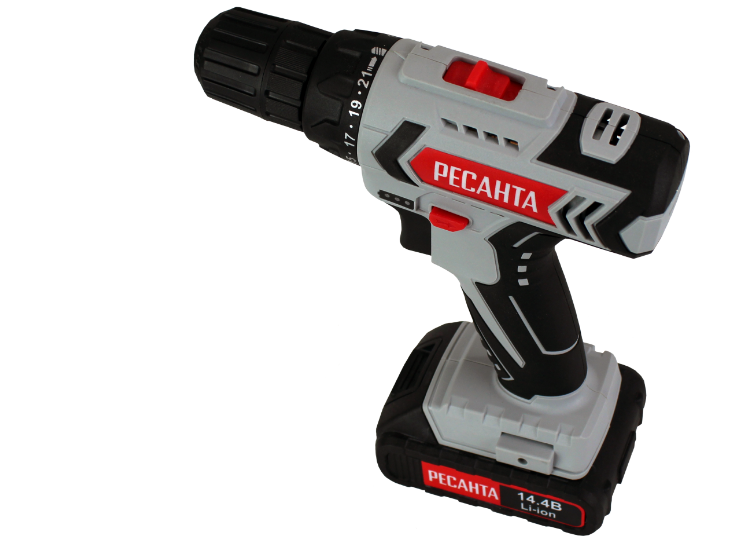 Дрель-шуруповерт аккумуляторная ДА-14-2ЛК Ресанта/4540