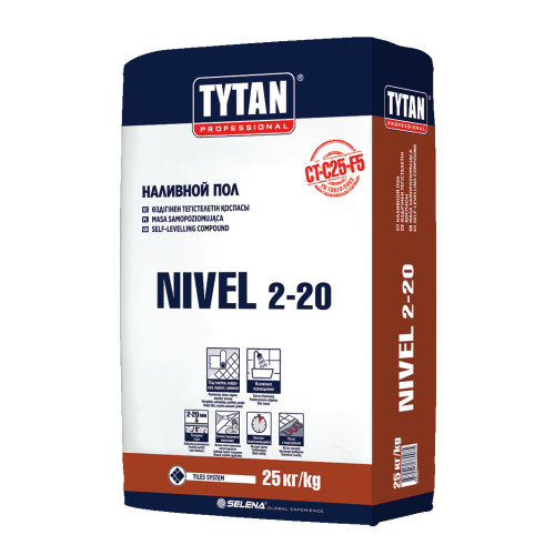 Наливной пол TYTAN NIVEL 2-20 TS23 25 кг /2378