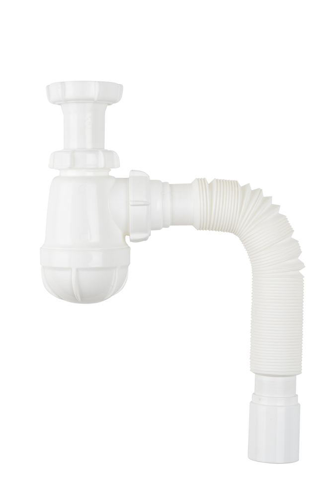 Сифон В0515 для кухни 1 1/2*40 с удлиненной горловиной с гибк.трубой 40*40/50/9747