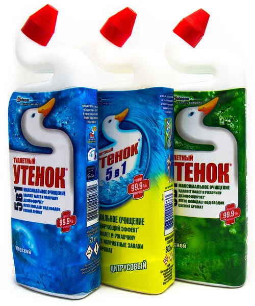 Средство чистящее для унитаза Туалетный Утенок 900 мл Видимый эффект 