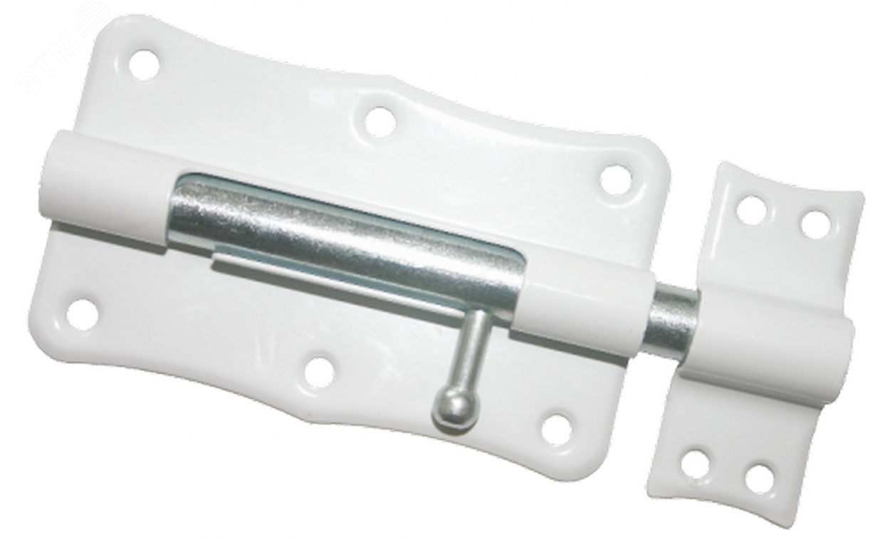 Шпингалет ЗТ2-100 Кунгур белый фигурный /10420