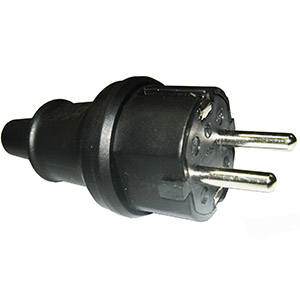 Вилка каучуковая 2237 16А 250V TEKLED /410-03108