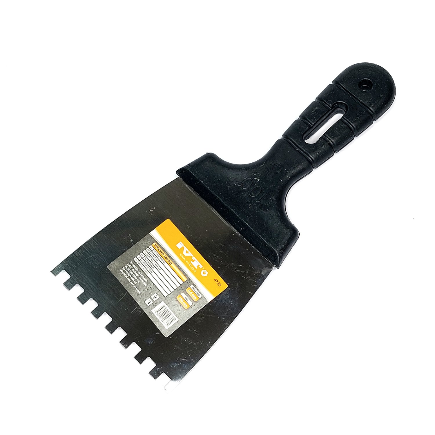 Шпатель зубчатый 100мм /4733 IVT