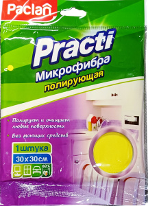 Салфетка Paclan Practi из микрофибры для полировки 30*30 см, 1шт