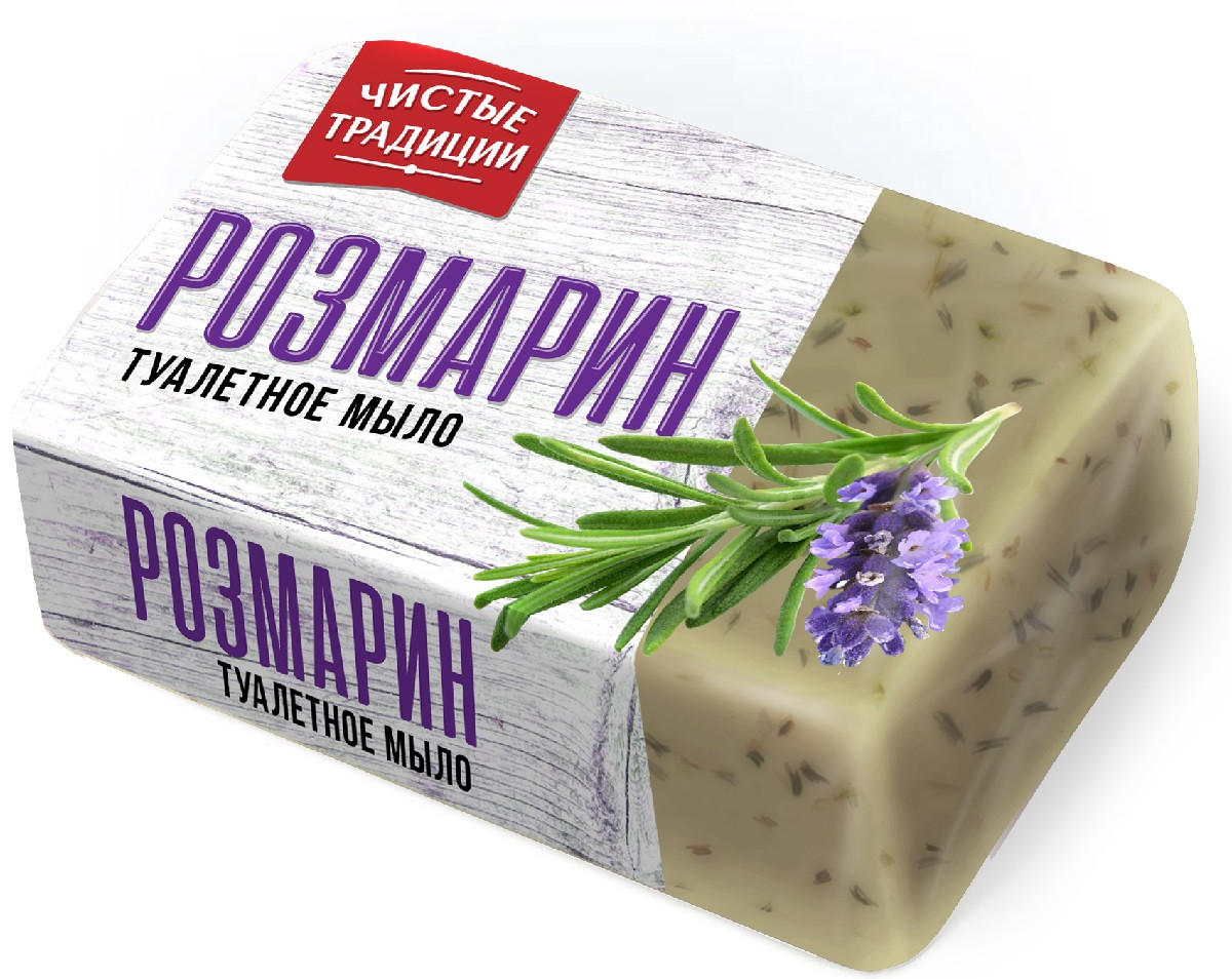 Мыло Чистые традиции 160гр Розмарин п/п упак. /7647