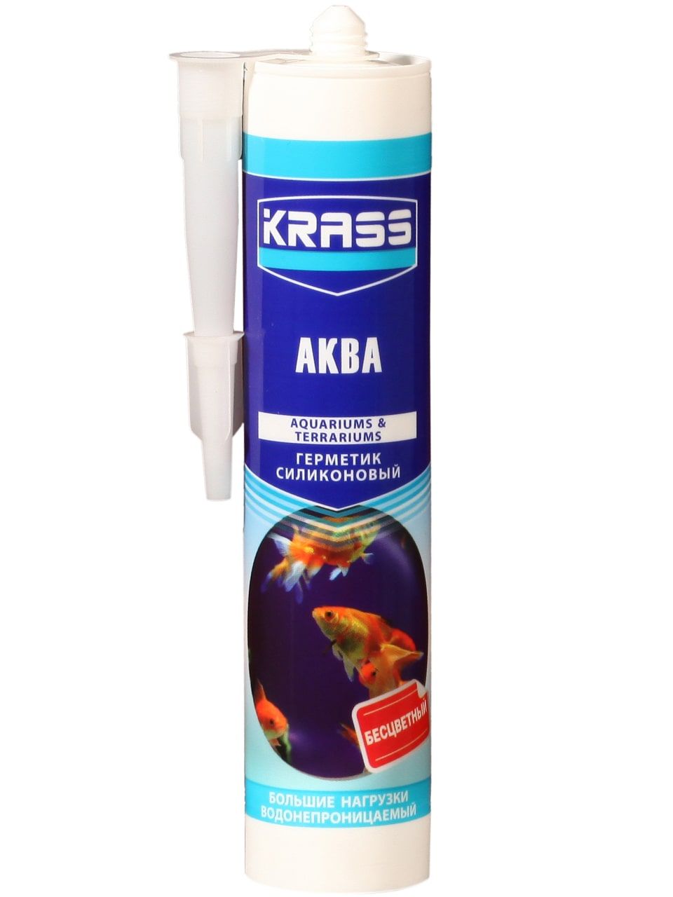 Герметик KRASS силиконовый для аквариумов 300 мл бесцветный /22740