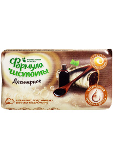 Мыло туалетное 90 гр. "Дегтярное формула чистоты" бумажная этикетка/0893