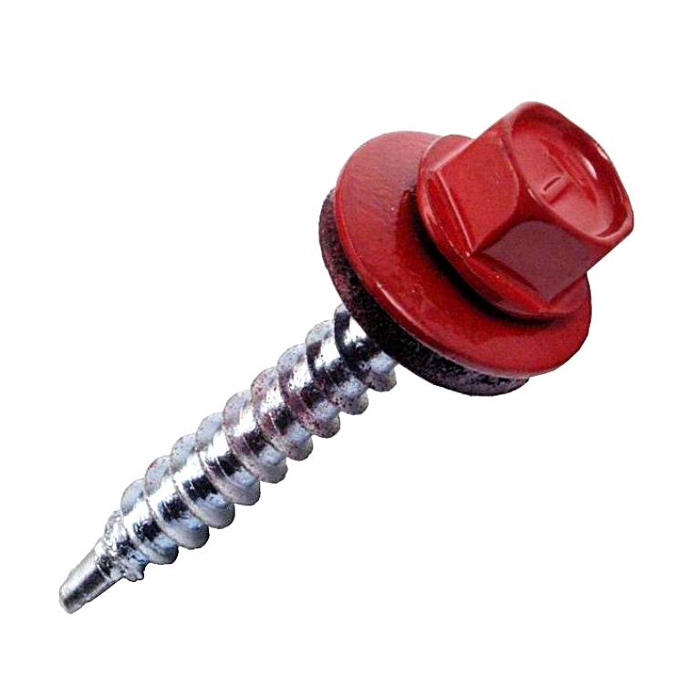 Кровельный шуруп со св. 4,8*30 красный/КШК4830
