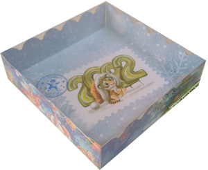 Коробочка для печенья "Символ года", 12*12*3 см/7068163