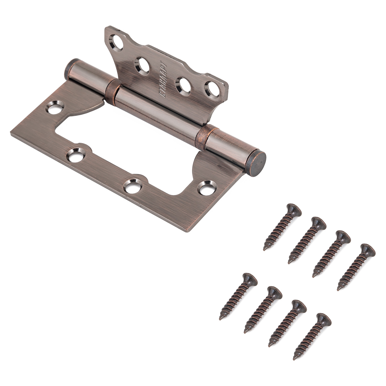 Петля АЛЛЮР без врезки накладная медь 2BB AC(2 шт/уп) 7653