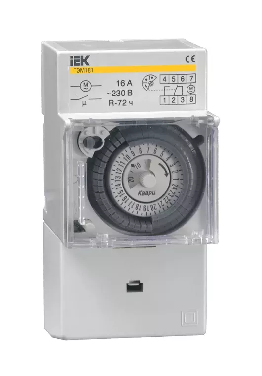 Таймер аналоговый ТЭМ-181 16А 230В на DIN-рейку IEK МТА20-16/45859