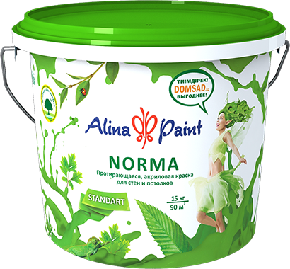 Краска водоэмульсионная Alina Paint NORMA Stronga 15 кг /5267