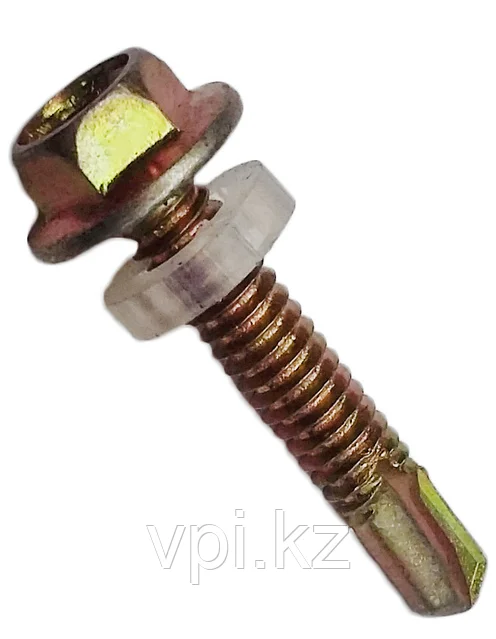 Кровельный шуруп по металлу 5,5*60  желтый /КШН5560