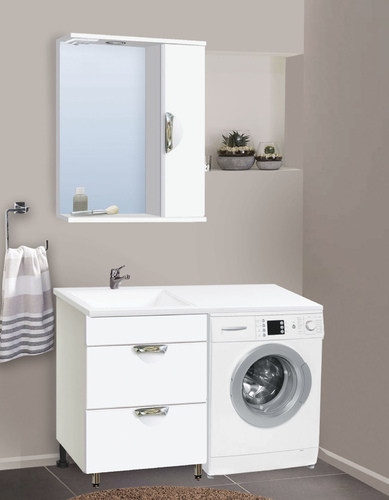 Тумба под раковину VAKO "Ника COSMOS 1200" прав. подвесная 2 ящика /17465/153250