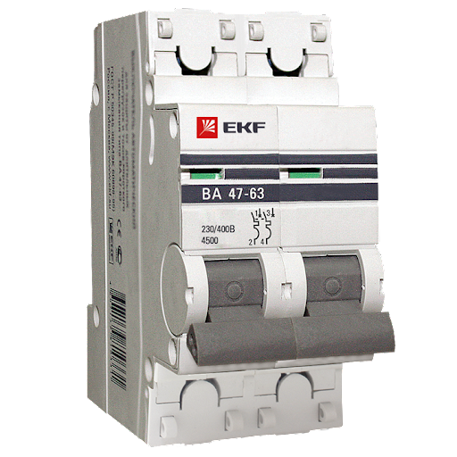 Автомат EKF ВА 47-63 2Р 63А 