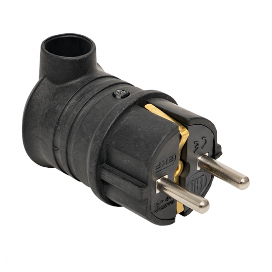 Вилка угловая 16А IP44 2P+PE 230B каучук RPS-017-16-230-44 /PROxima 527773