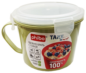 Контейнер-кружка для холод. и микр.печи "Take&Go" 0,85л /4332131