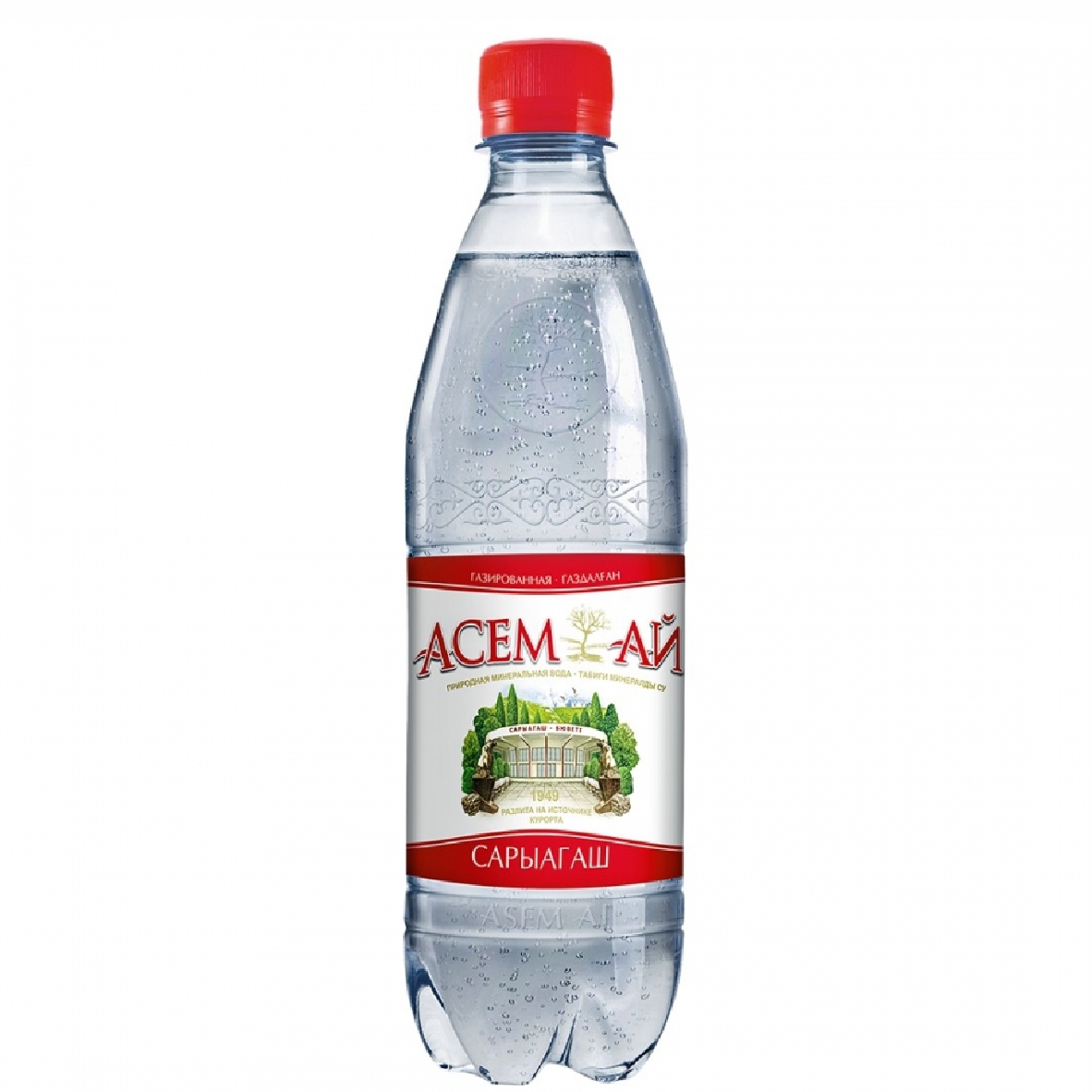 Вода Сары-Агаш Асем-ай с газом 1л/14036