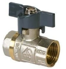 Кран шаровой 25мм (1,0") вн./вн. бабочка Aqualink/STI/3994