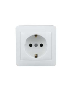 Розетка 1-я с/з белая 8007-42 KANSO TEKLED Electric/303-03068