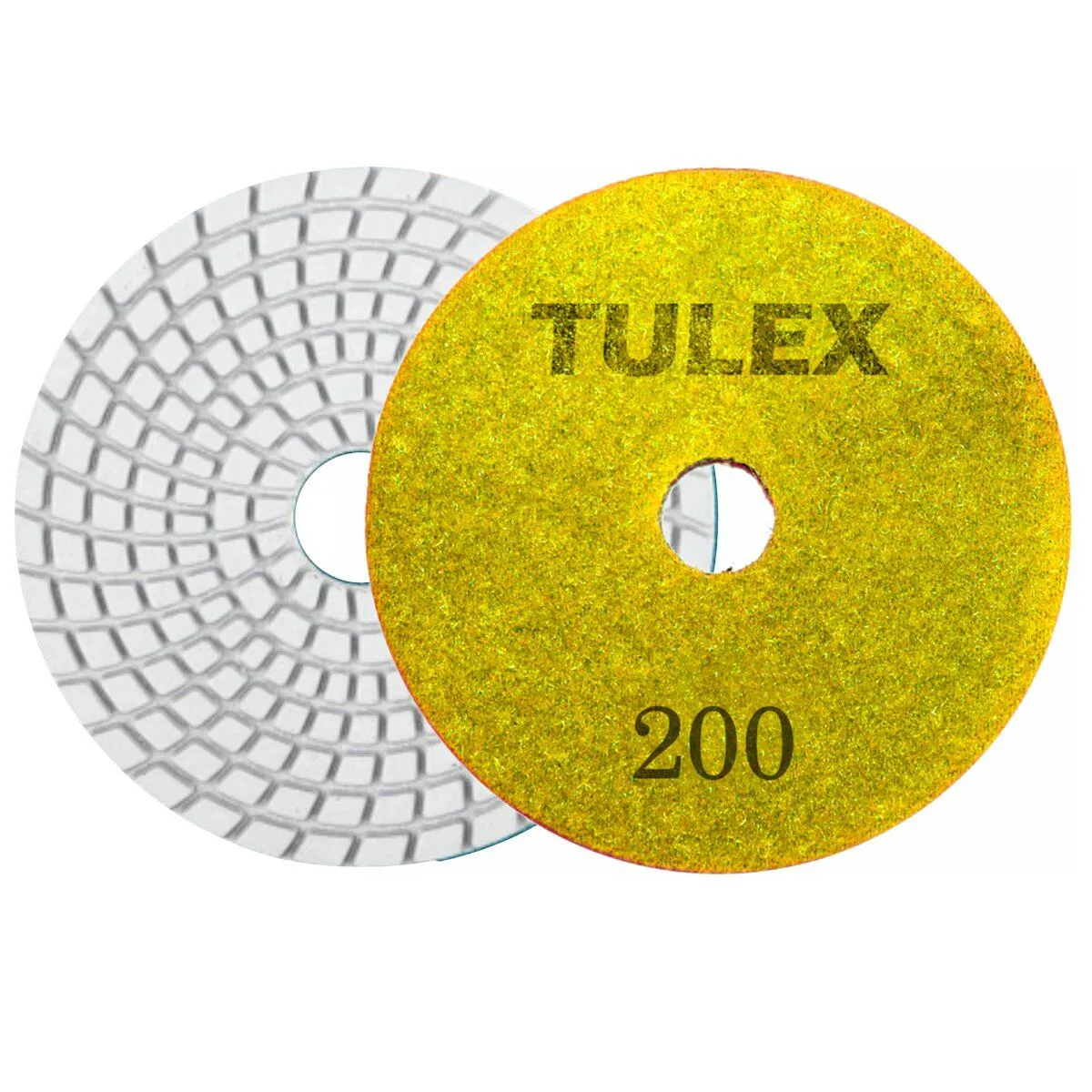 Диск алмазный гибкий шлифовальный TULEX 851021-100 на велкро основе, мокрое шлифование, 100мм, Р100