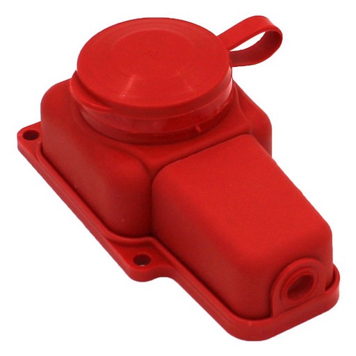 Розетка каучук 1гн с крышкой РП 16-131