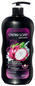 Крем-мыло+гель для душа AROMIKA 2в1 800мл Pitahaya