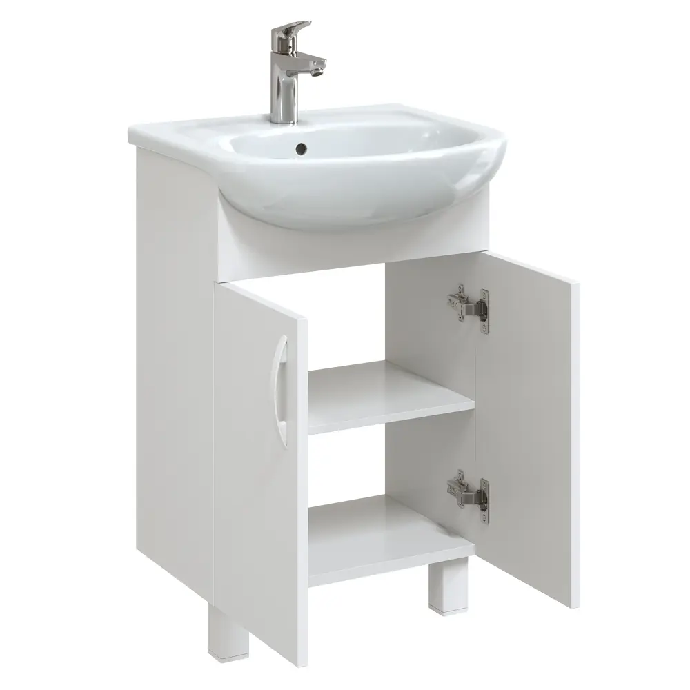 Тумба Style 50, напольная 2 двери белая/237902