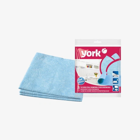 Салфетка для уборки дома YORK перфорированная 34*35 см 3шт /2003