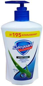 Мыло жидкое SAFEGUARD Алоэ 390 мл