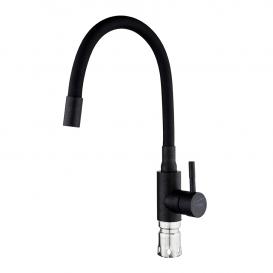 Смеситель DA 3-4-D DAIVA гибкий черный/6504