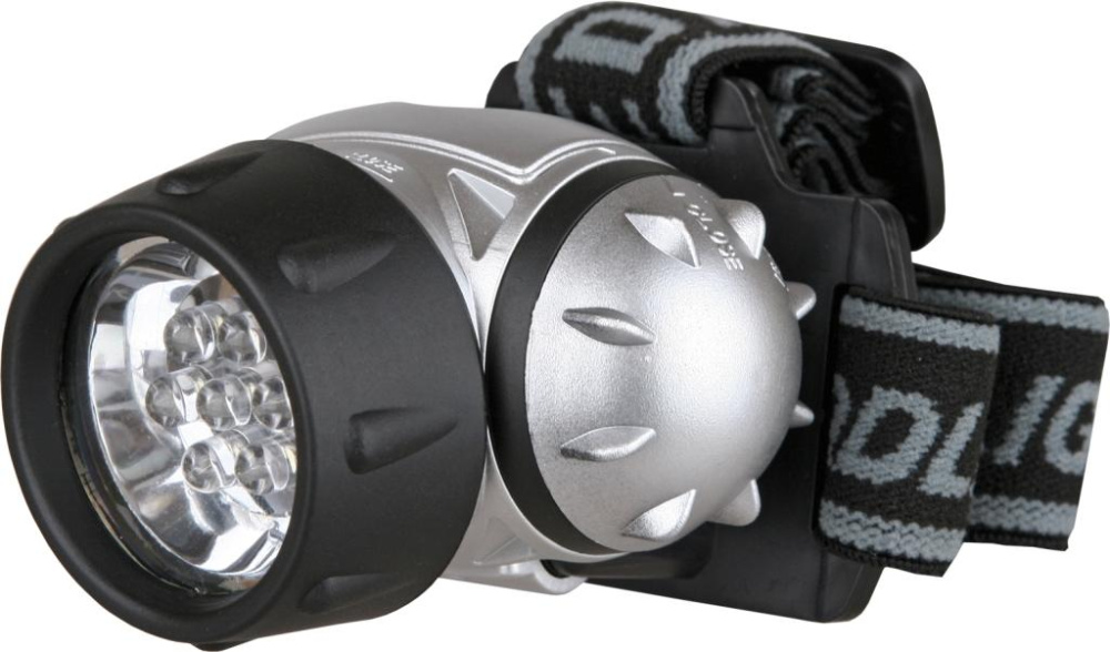 Фонарь ULTRAFLASH LED5351 налобный металлик 7LED 3реж. 3xR03 пласт.коробка/0065