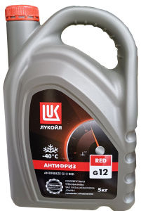 Антифриз Лукойл G12 RED, кан (5кг)/90907