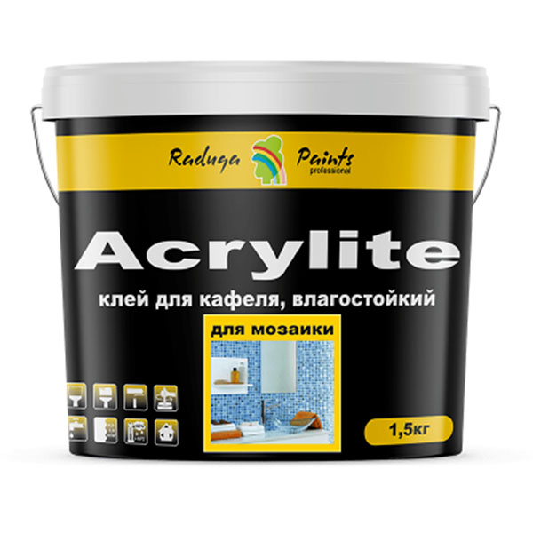 Клей Acrylite для кафеля влагостойкий акриловый 1.5 кг