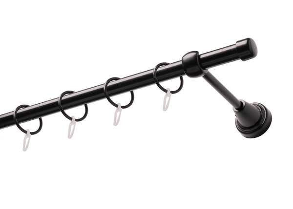 Карниз для штор 1,6 метра AICITY16 классик черный матовый/56894