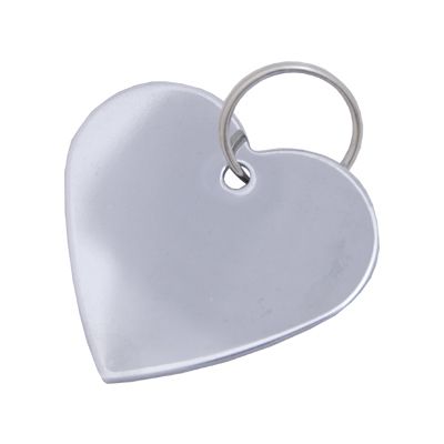 Брелок для гравировки Сердечко хром Блистер /2373