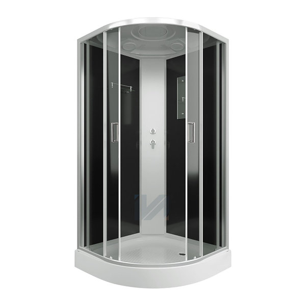 Душевая кабина IVA SC010CTG 1000*1000*2150 низкий серый поддон, тонированное стекло /234041