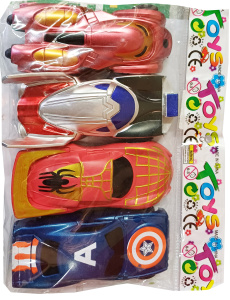 Набор машинок Marvel 4шт