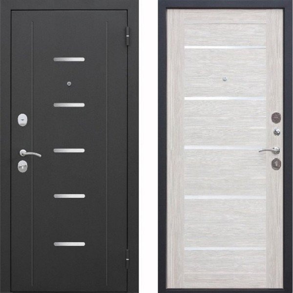 Дверь ГАРДА 7,5 см Муар Лиственница беж Царга 860 мм левая (Кале)/0126