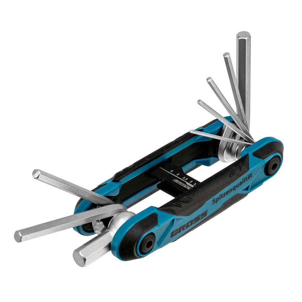 Набор ключей имбусовых складной 8шт/Хозторг 4032